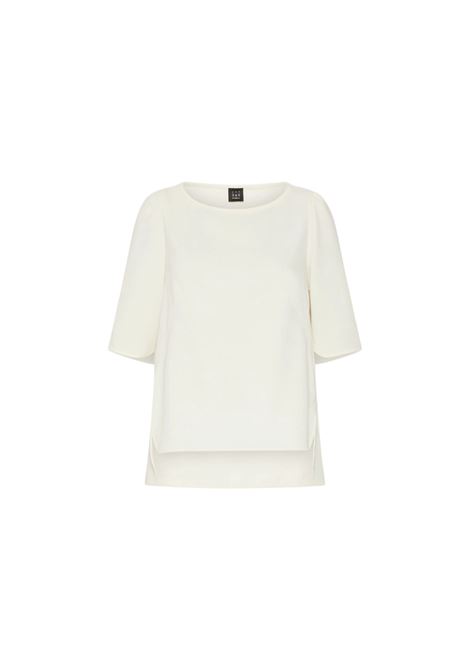 T-shirt in envers satin - BIANCO LANA Marella articolo 365 | VANESSA001